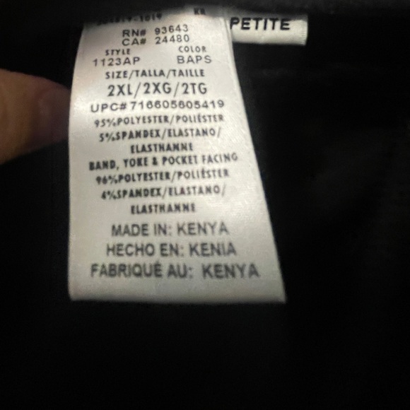 Cherokee Infinity scrub bottoms-PETITE 2XL - Picture 2 of 3